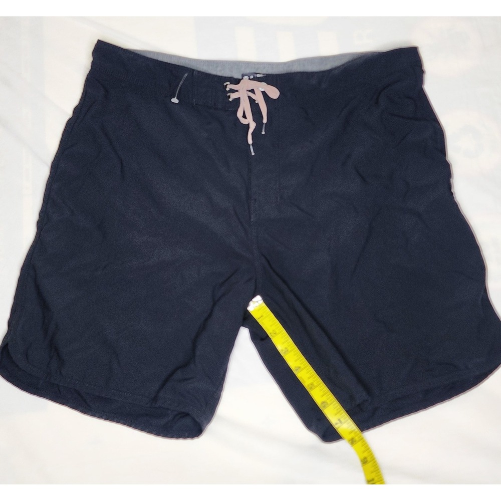 Hurley Board Shorts Mens Size 34 Swim‎ Trunks Black Drawstring Back Pocket Swim